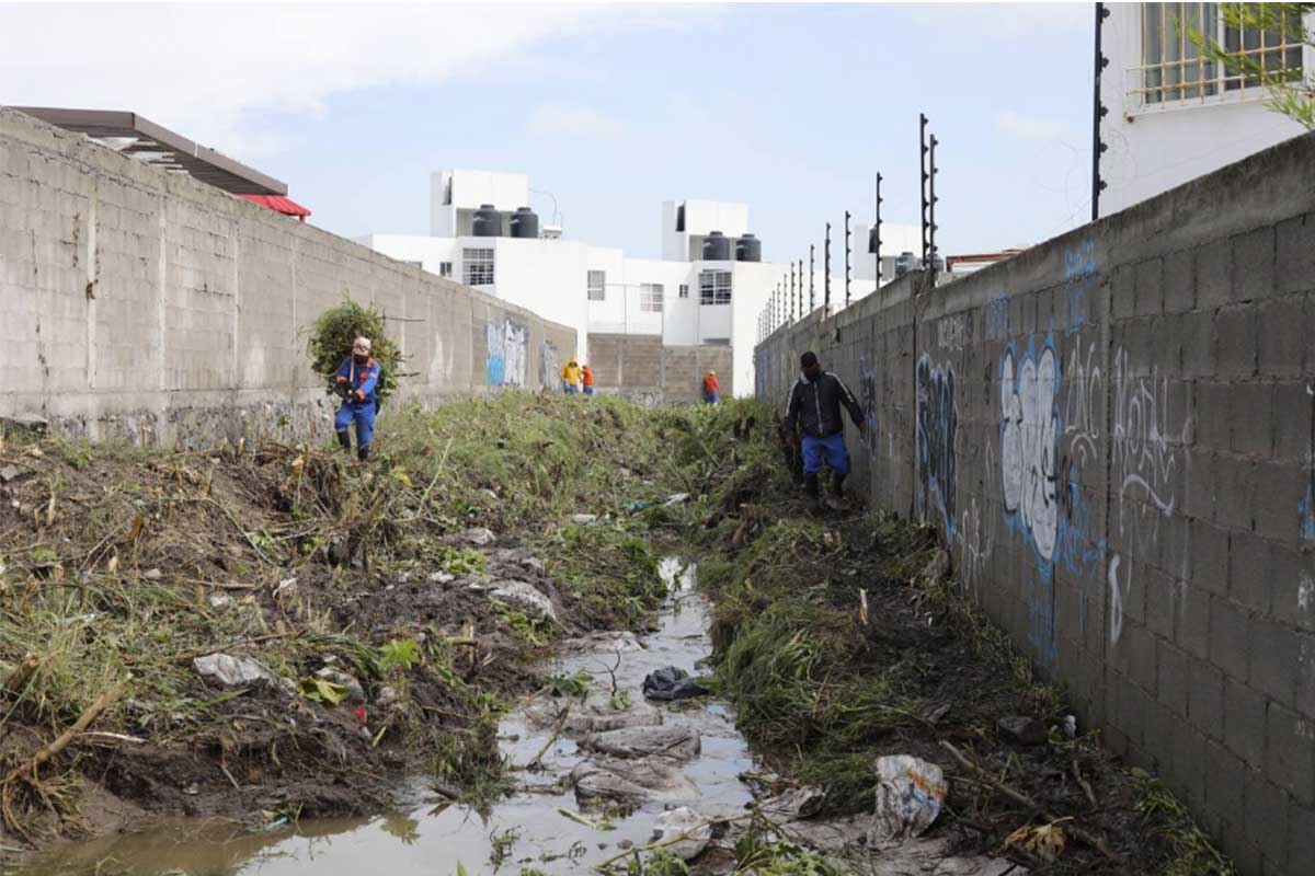 Se procuran acciones de mitigación por afectaciones por la lluvia en la colonia Eduardo Loarca