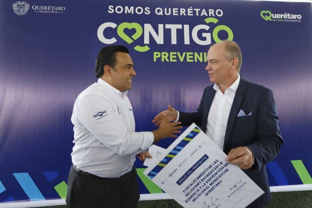Querétaro y UNODC firman convenio para prevención de la violencia